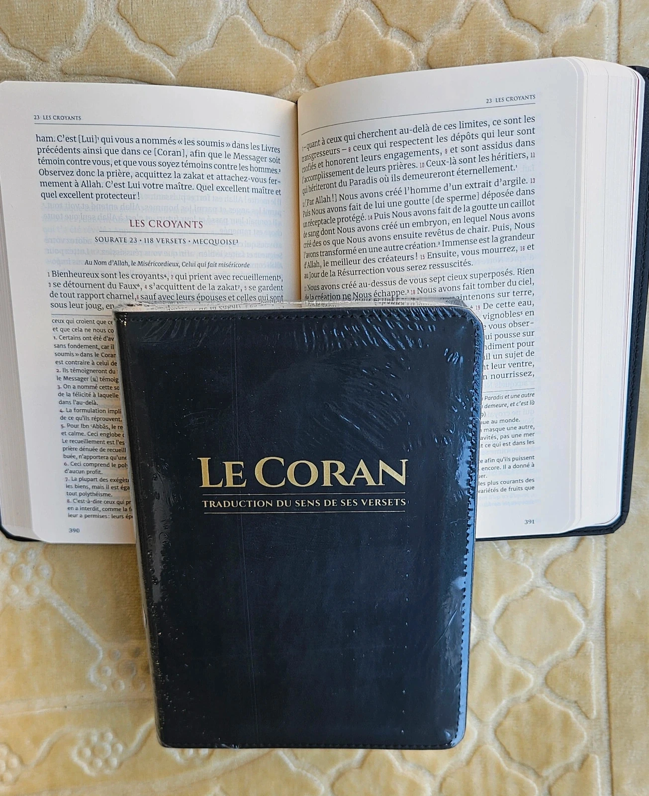 Le coran traduction du sens de ses versets exclusivement en Français